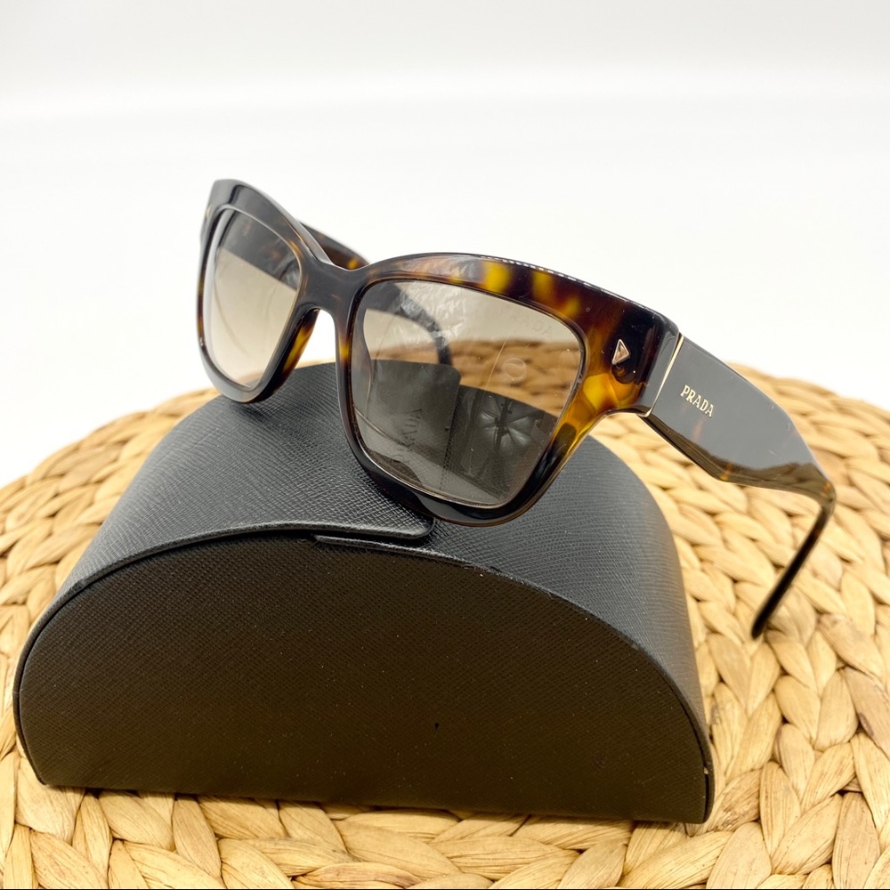 PRADA SPR29 TORTOISE LEOPARD SUNGLASSES WOMENS WITH CASE